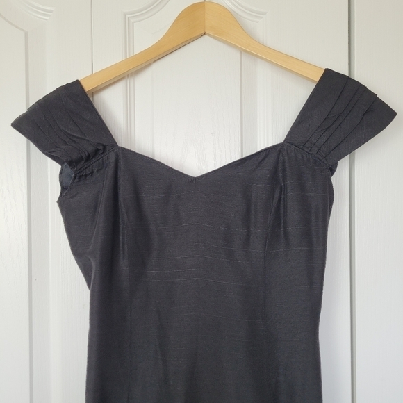 Vintage Black Off-Shoulder Dress - Picture 7 of 12